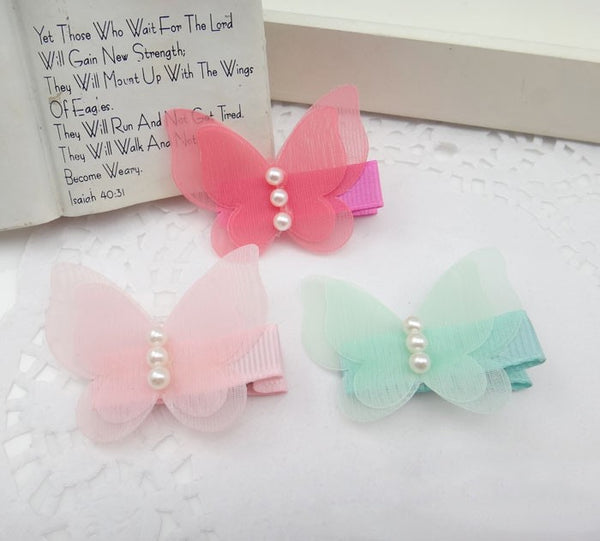 Cute Lace Butterfly Clips