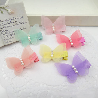 Cute Lace Butterfly Clips