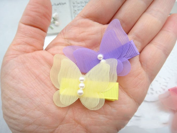 Cute Lace Butterfly Clips