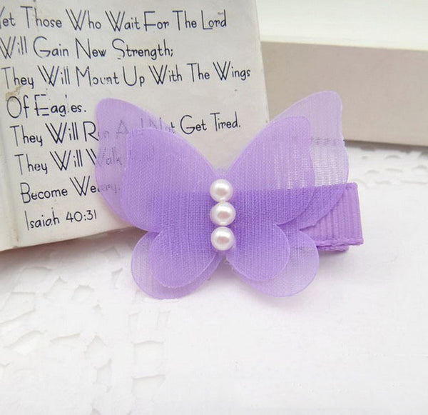 Cute Lace Butterfly Clips