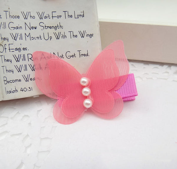 Cute Lace Butterfly Clips