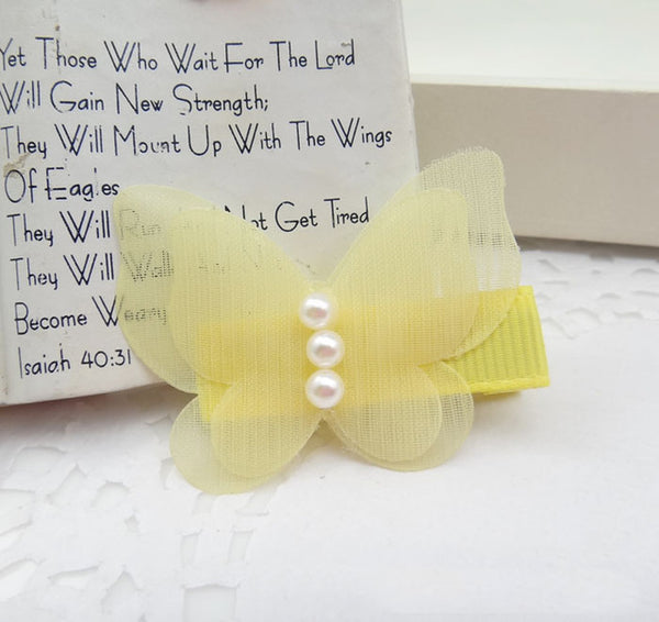 Cute Lace Butterfly Clips